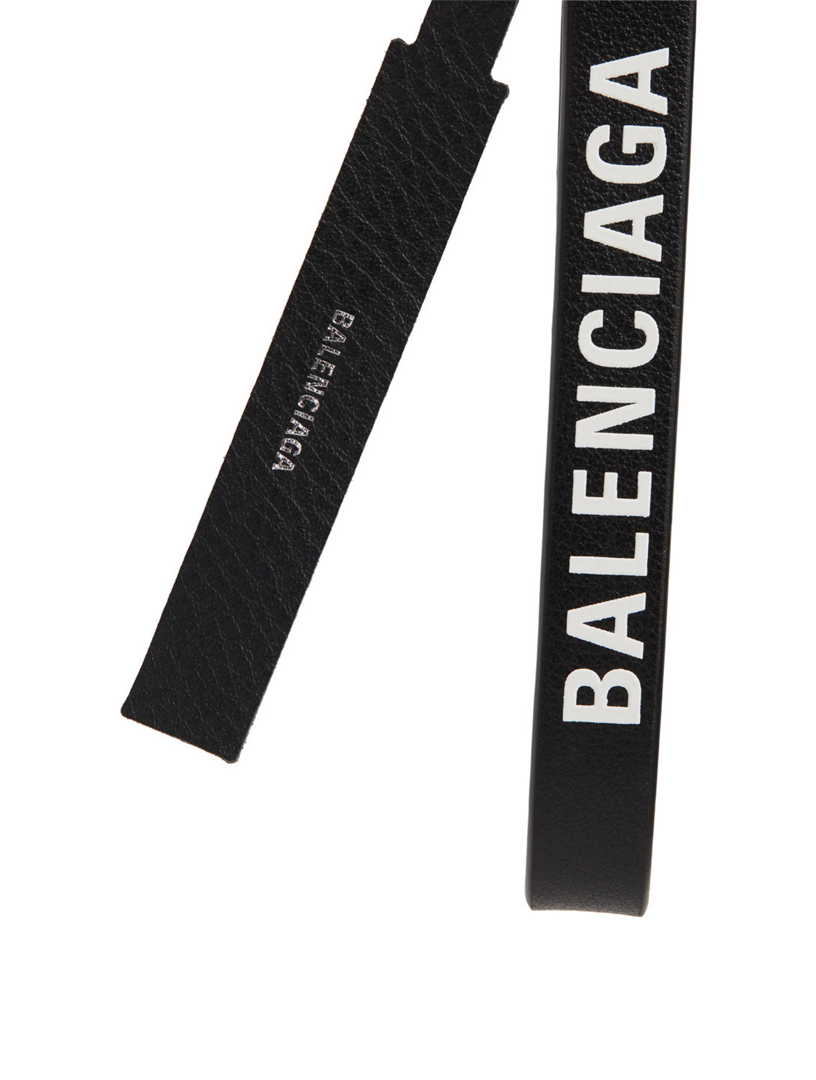 BALENCIAGA Everyday Leather Keyring With Logo | Holt Renfrew Canada