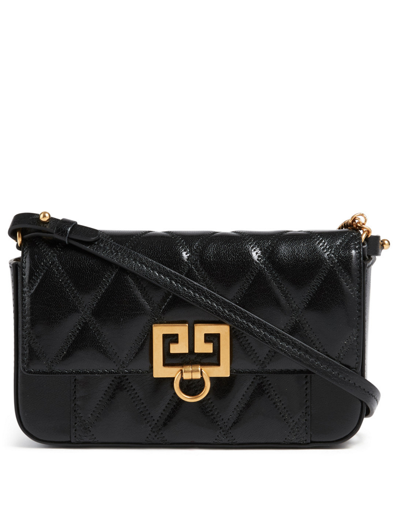 Givenchy mini pocket bag 2025 in diamond quilted leather