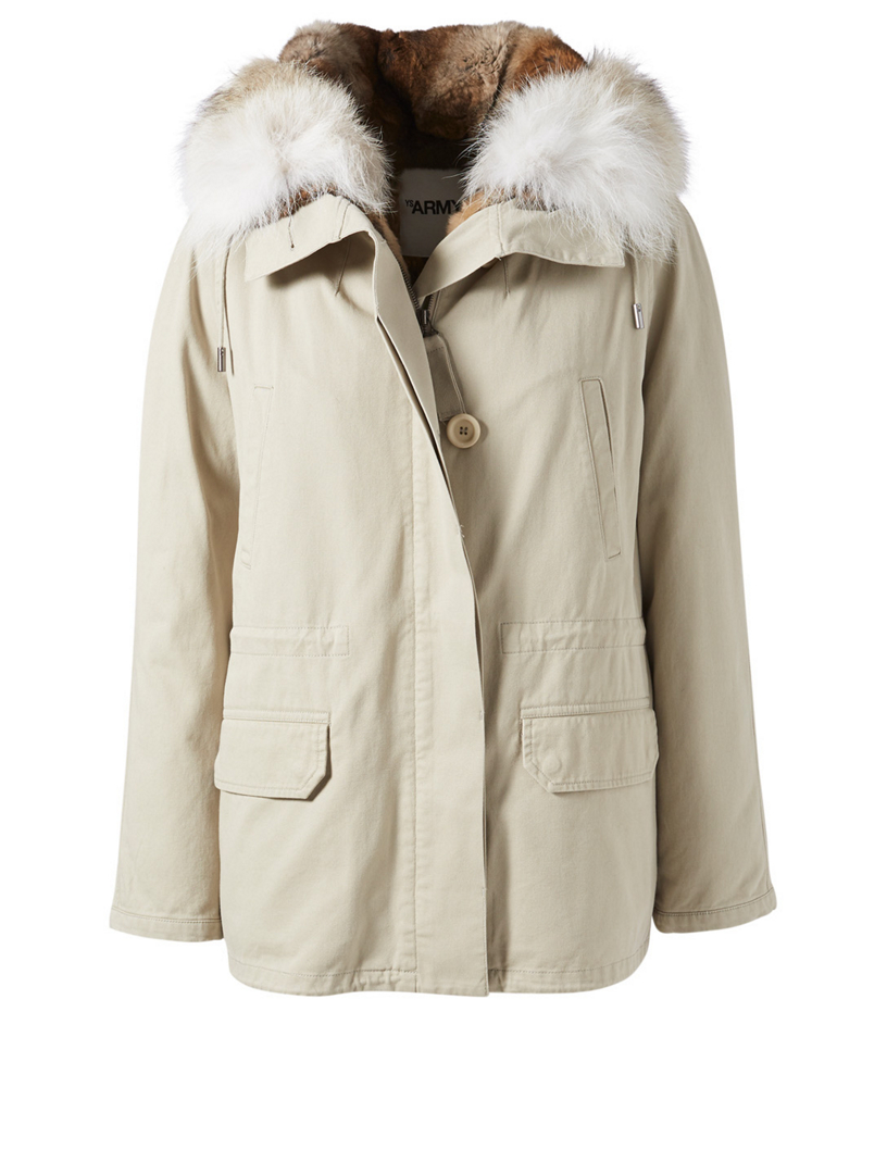 yves salomon short parka