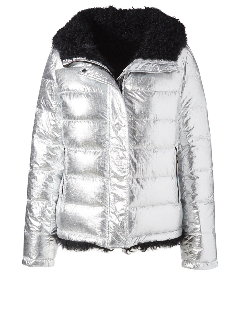 doudoune femme reversible fourrure