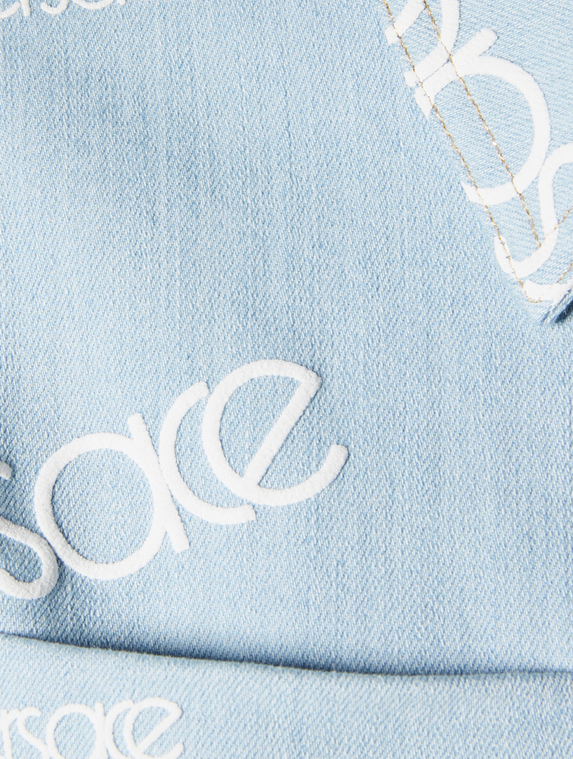versace cropped denim jacket