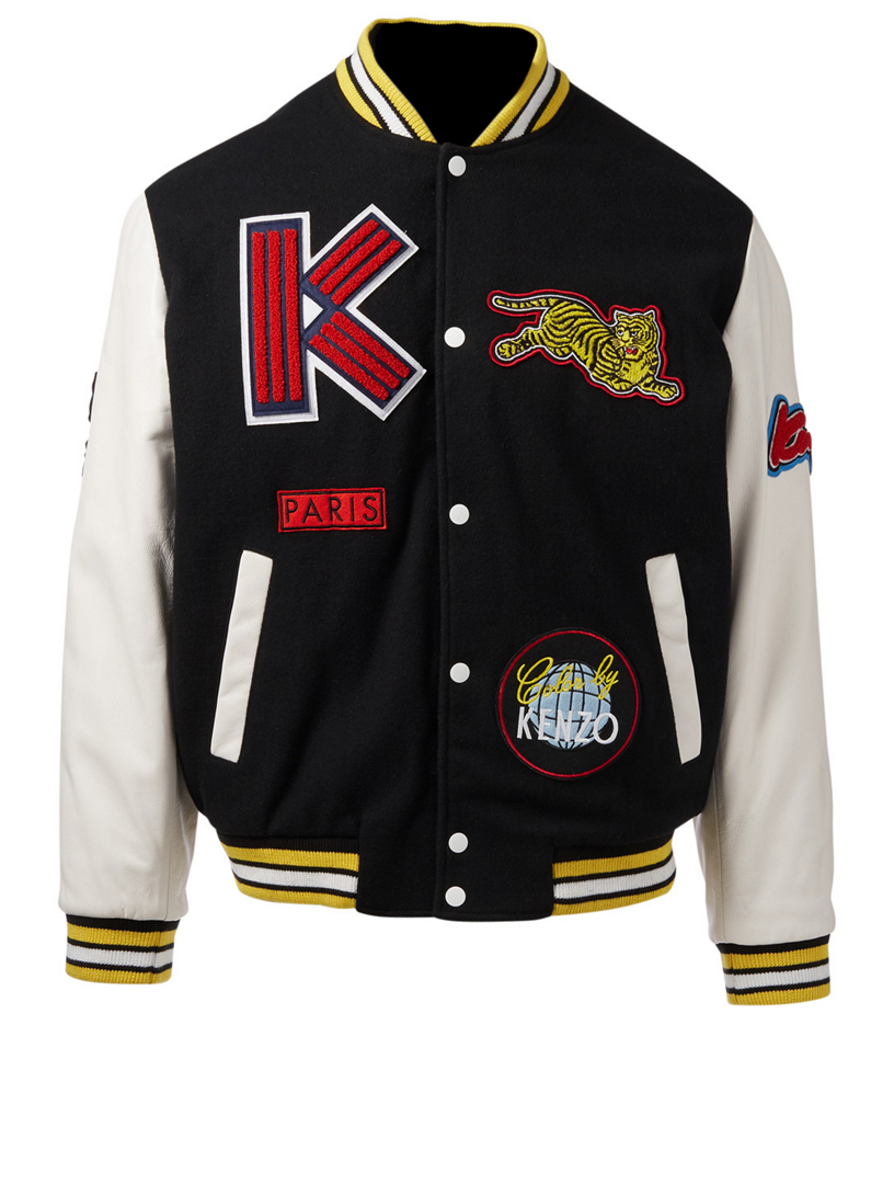 KENZO Varsity Jacket With Patches Holt Renfrew Canada