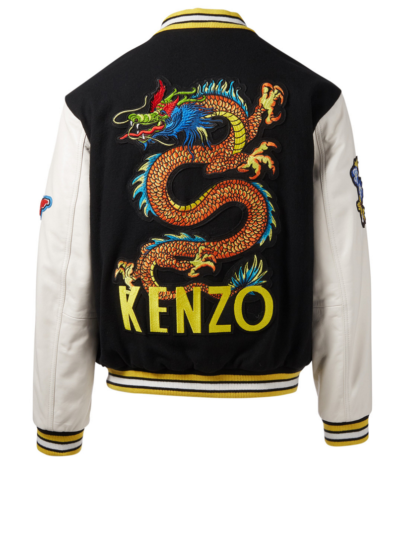 KENZO Varsity Jacket With Patches Holt Renfrew Canada