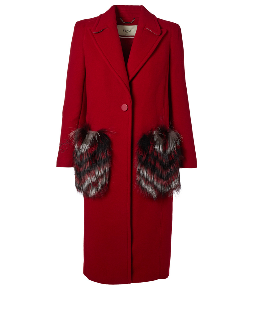 fendi coat with fur pockets