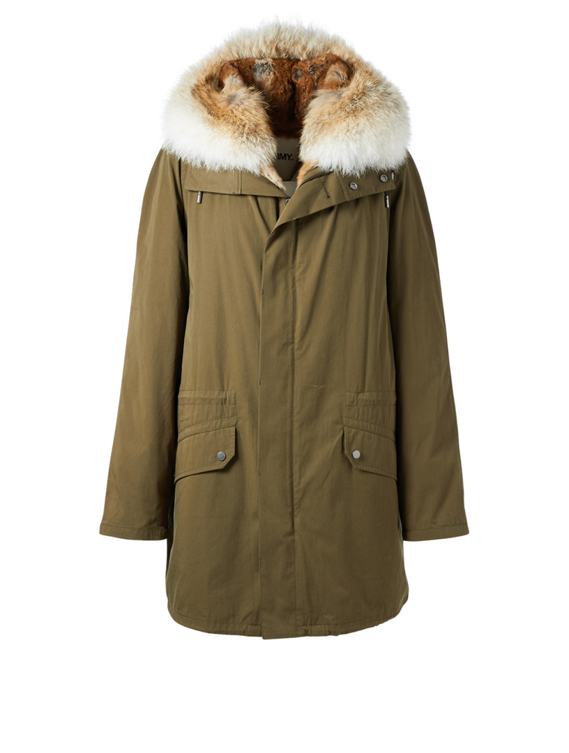 yves salomon fur parka