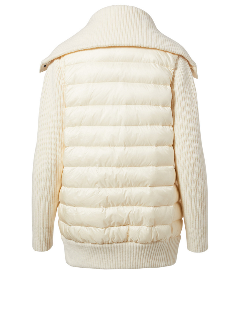 moncler down sweater jacket