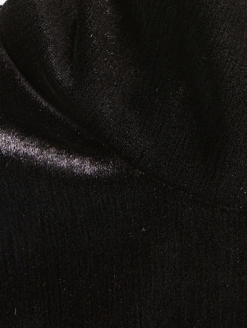 BALENCIAGA Turtleneck Sweater With Velvet Gloves Women's Black