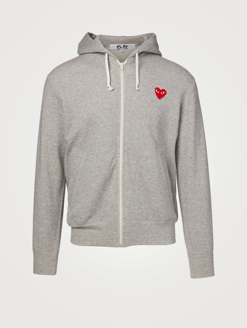 comme des garcons heart hoodie