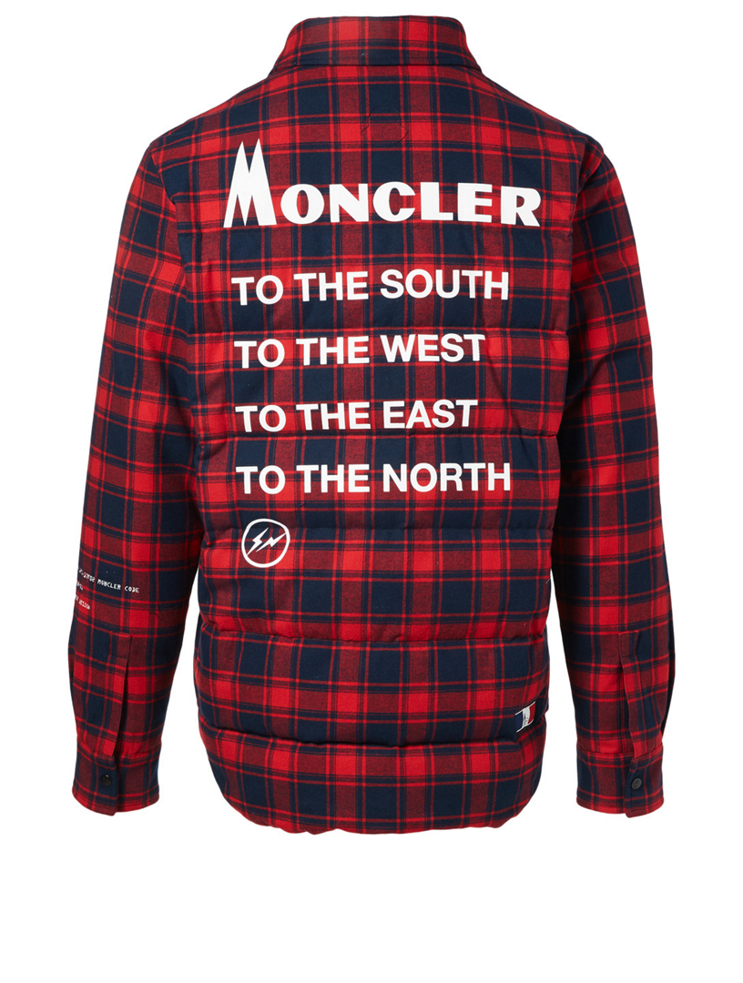 Moncler x Fragment Down Flannel Shirt 