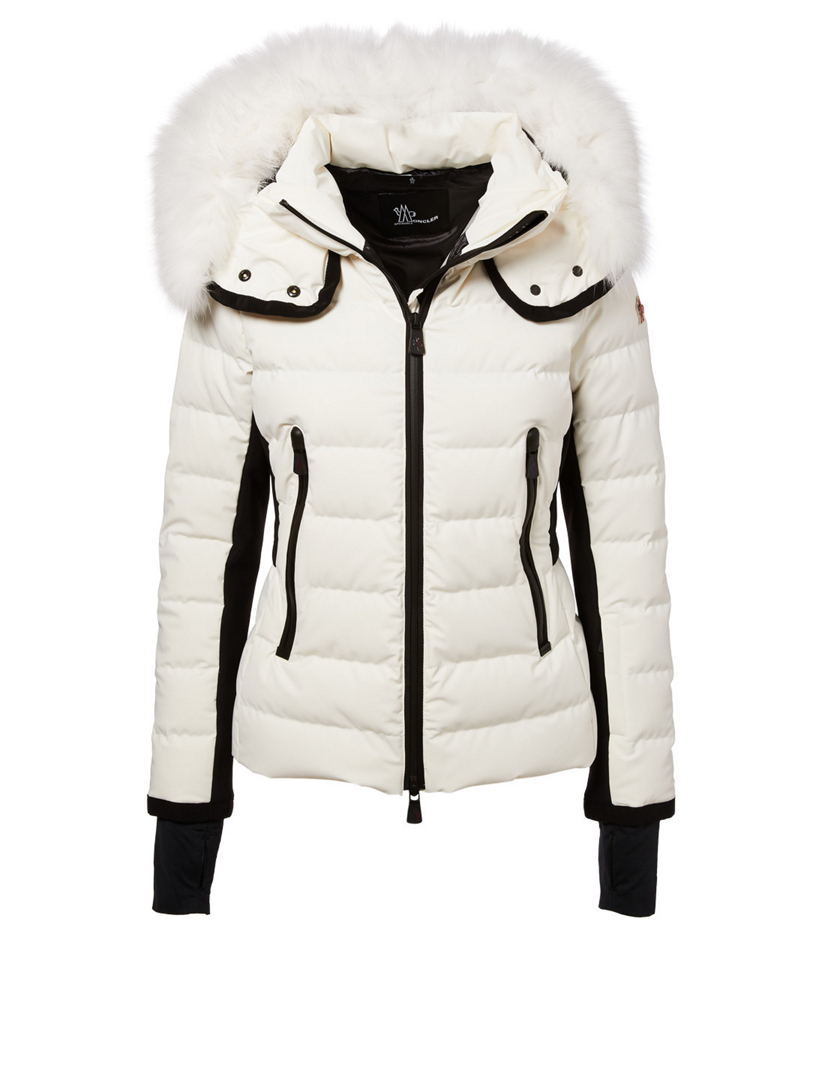 moncler puffer jacket with fur hood