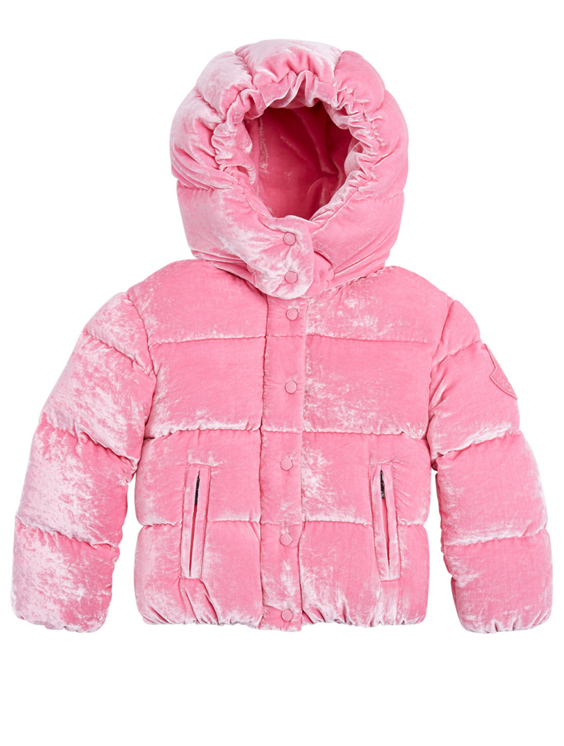 moncler caille velvet puffer jacket