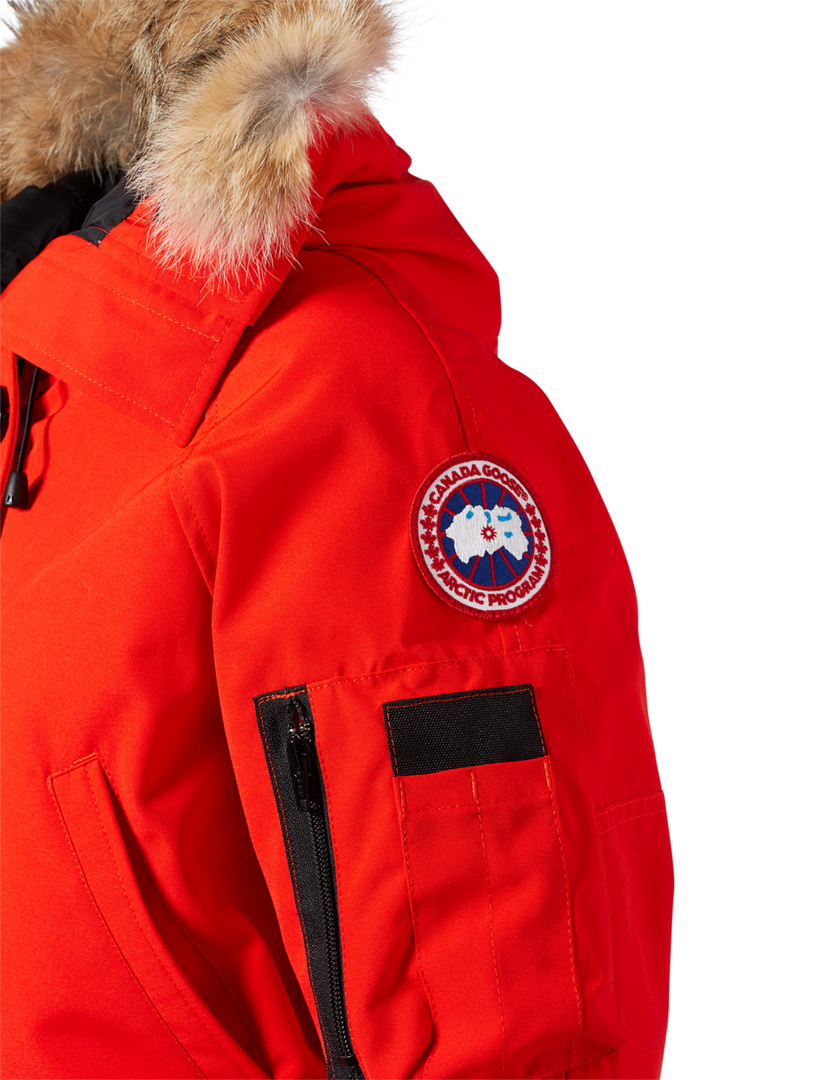 CANADA GOOSE Chilliwack Down Bomber Jacket With Fur - Fusion Fit Women's Orange