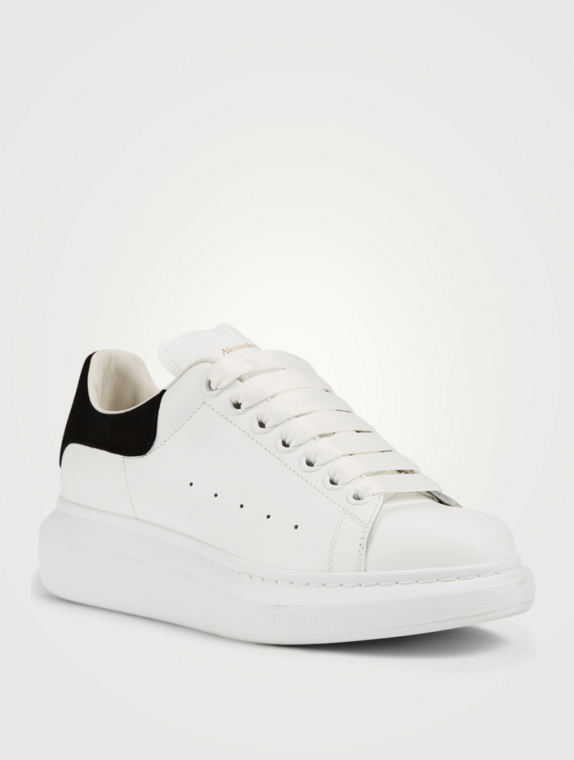 alexander mcqueen oversized leather platform sneakers