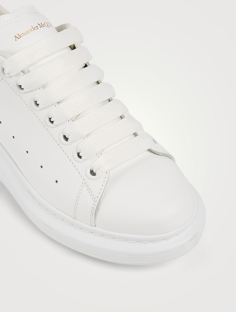 alexander mcqueen oversized leather sneakers