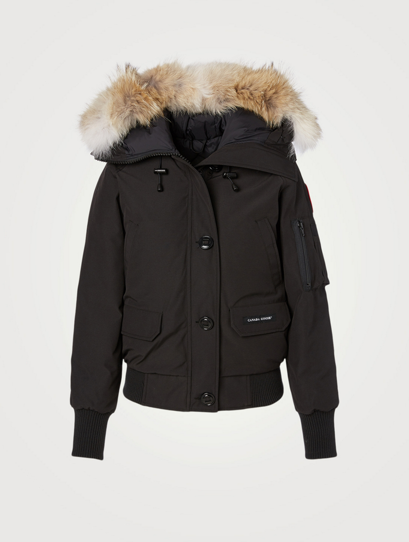 bomber with fur hood