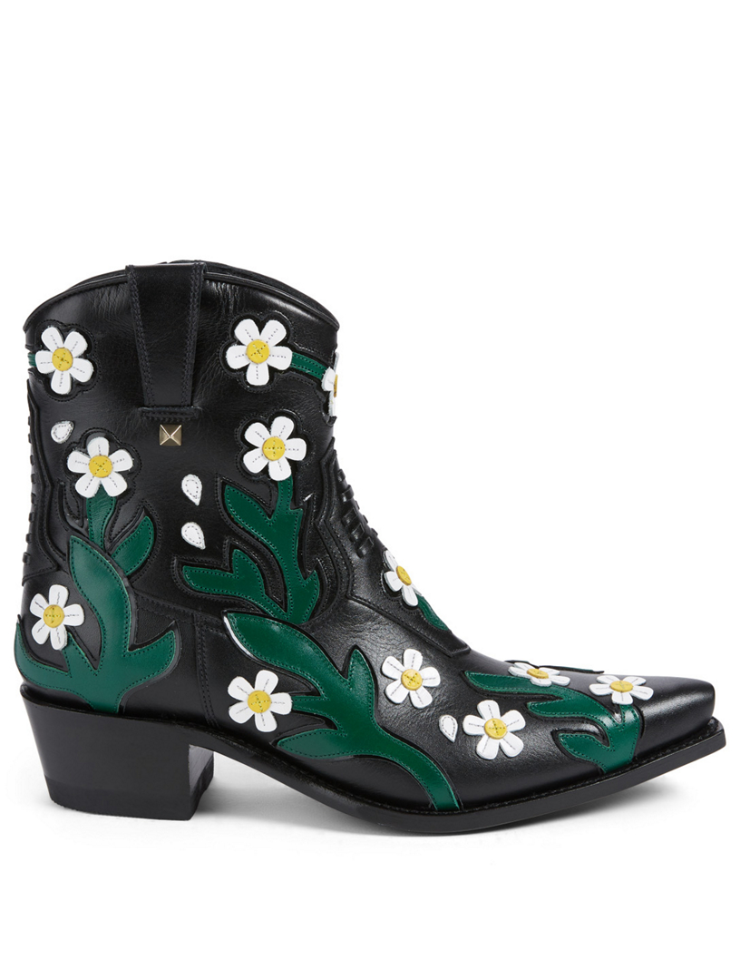 valentino flower boots