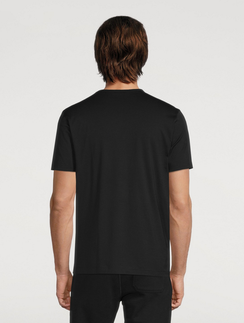 SUNSPEL Tee-shirt classique en coton Hommes Noir