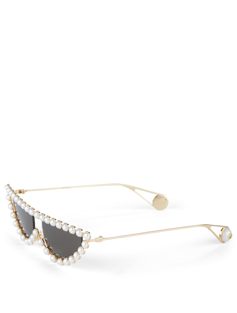 Gucci Lunettes De Soleil œil De Chat Ornees De Perles Holt Renfrew Canada