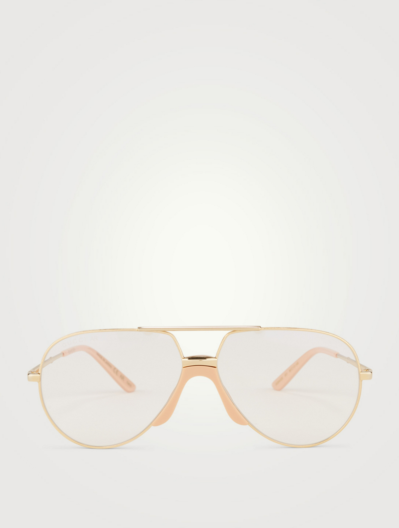 gucci aviator optical glasses