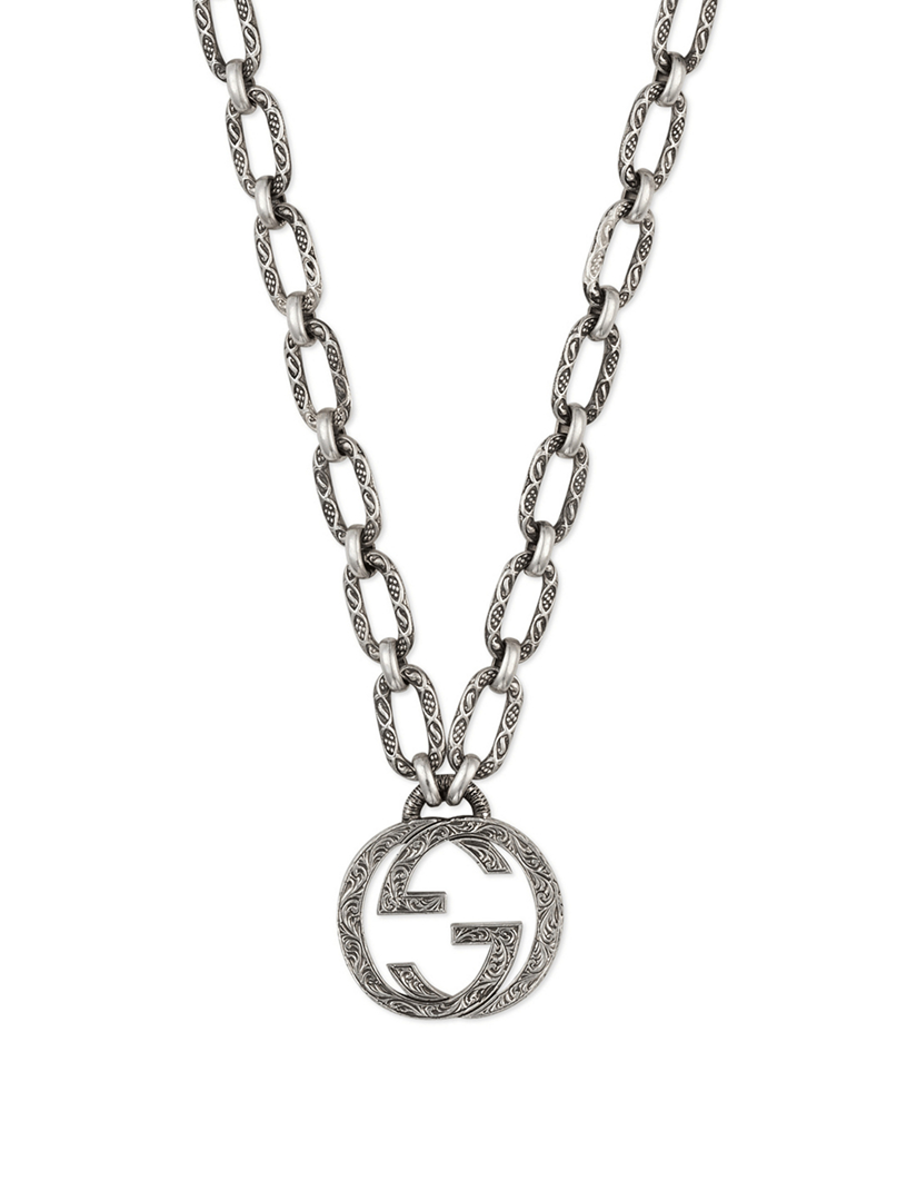 gucci necklace interlocking g