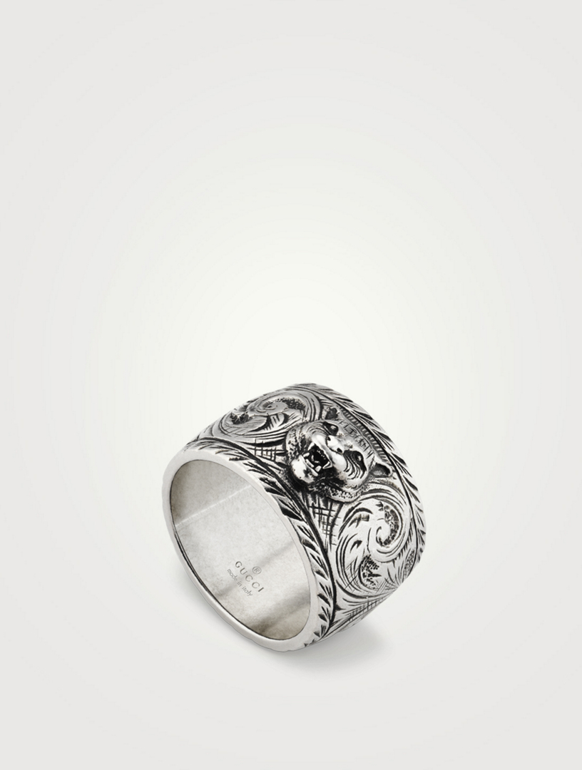 gucci ring mens silver