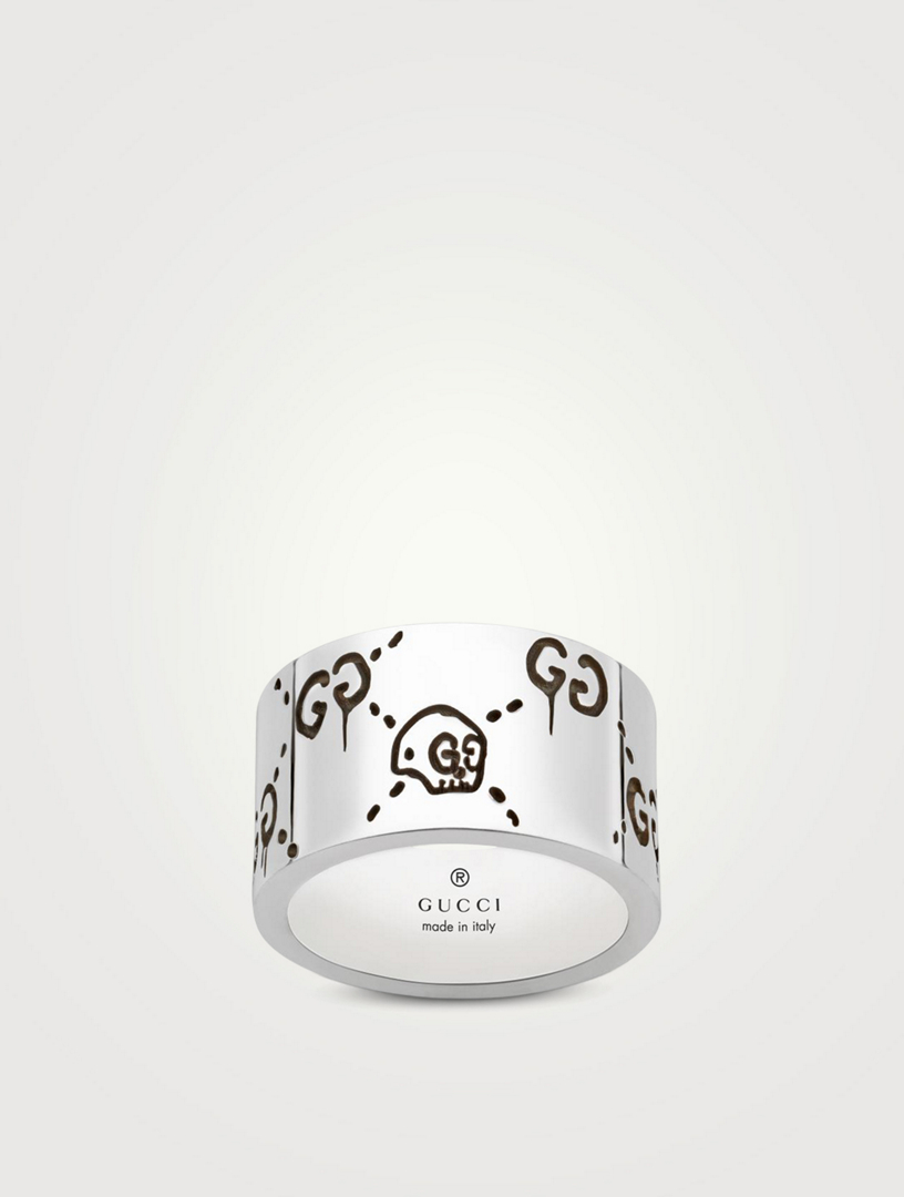 gucci ghost silver ring