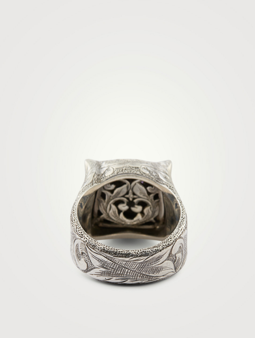 feline gucci ring