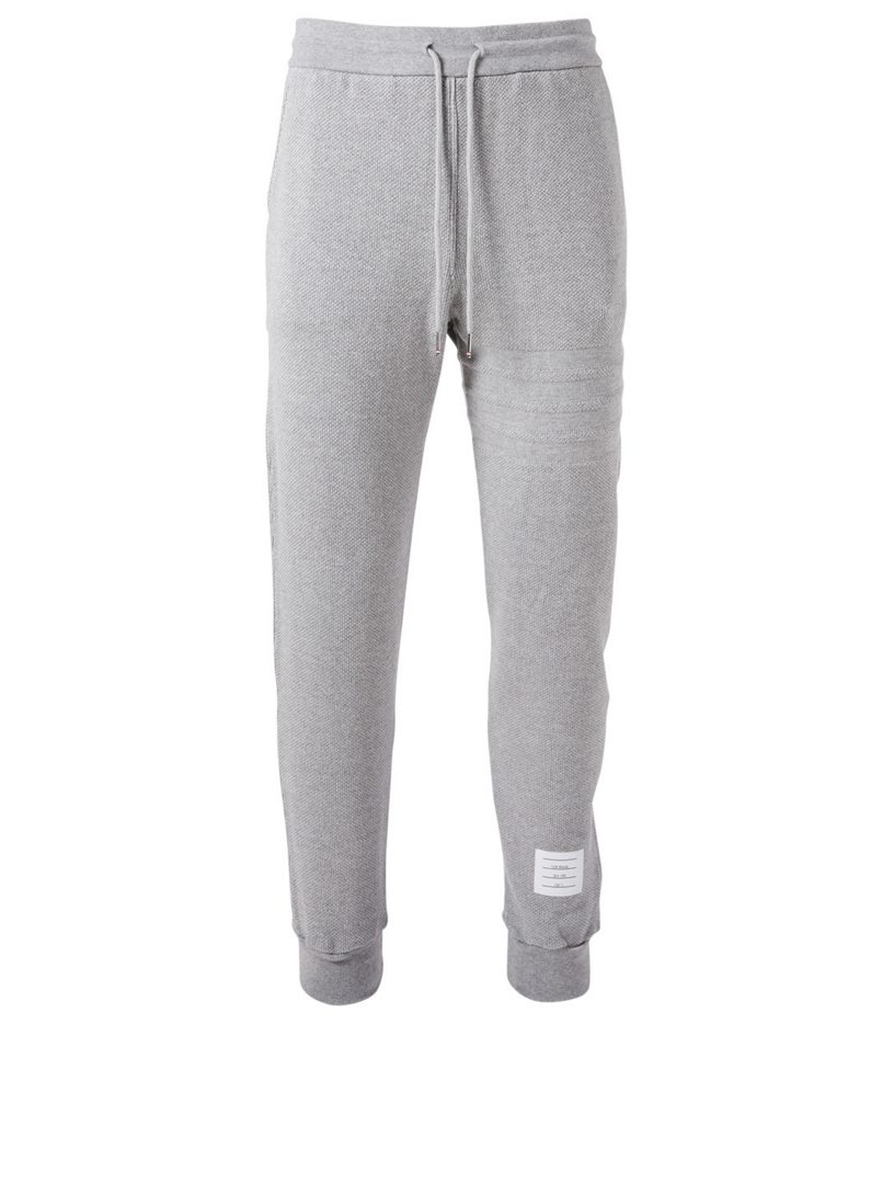 thom browne black sweatpants