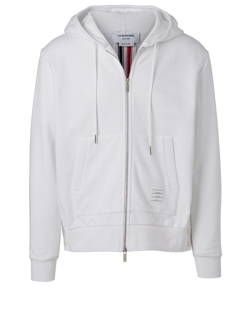 thom browne white hoodie