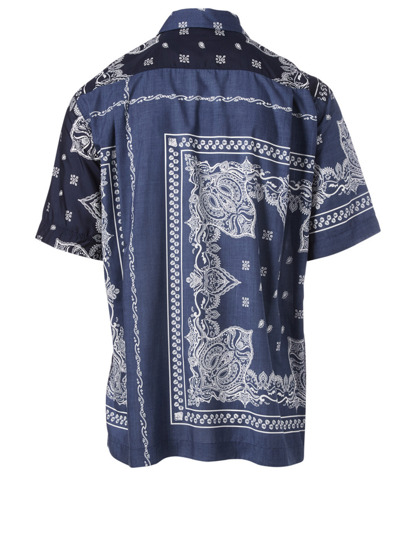 エクルベージュ Sacai Bandana Print Shirt ＯＷ サイズ2 22ss