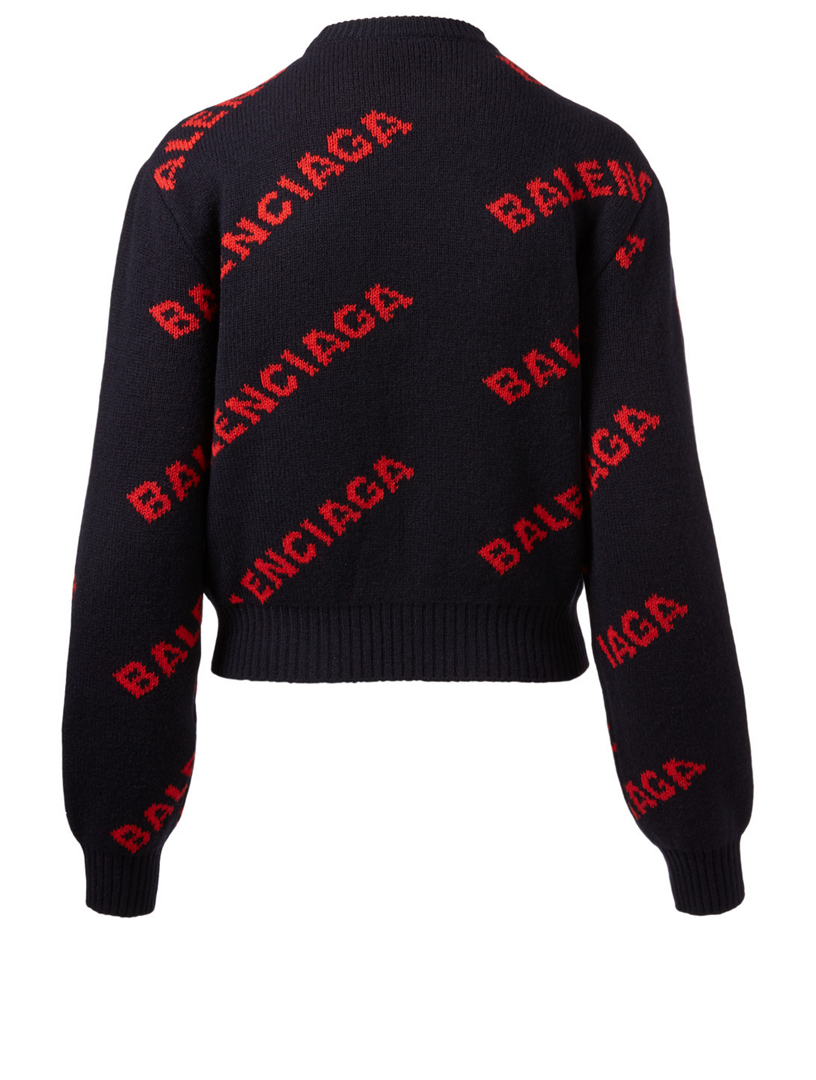 balenciaga cropped sweater