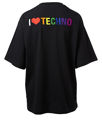 Torbellino Ahora acento BALENCIAGA I Love Techno T-Shirt | Holt Renfrew Canada