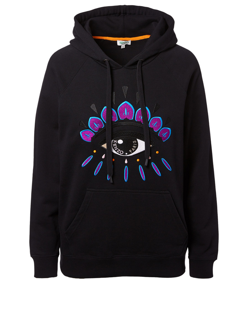 kenzo eye hoodie black