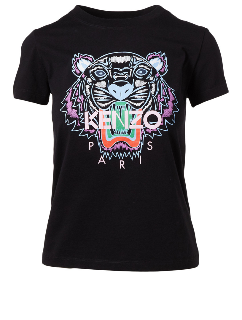 kenzo black tiger t shirt women's