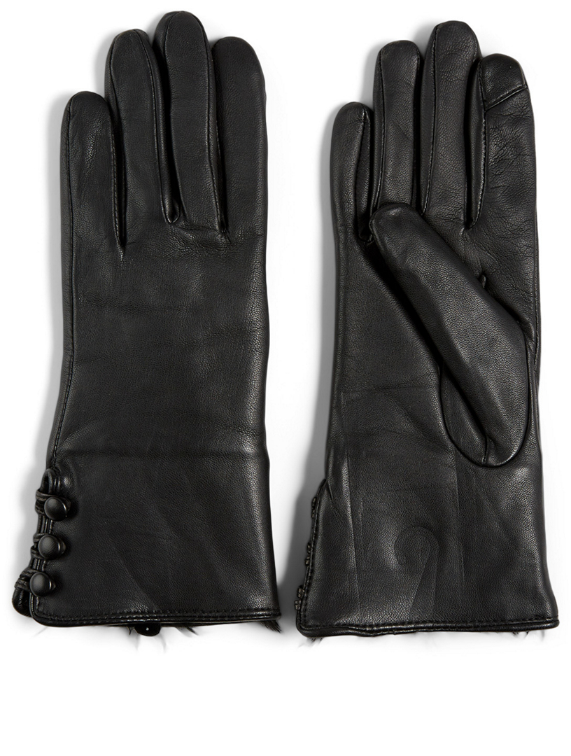 fownes fur lined leather gloves