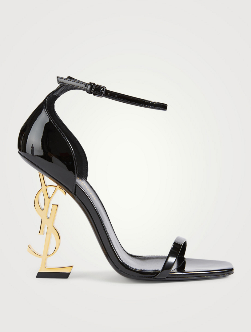 SAINT LAURENT Opyum 110 Patent Leather YSL Heeled Sandals | Holt Renfrew  Canada