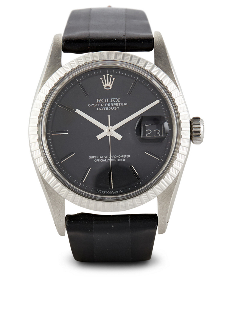 rolex oyster perpetual datejust leather strap