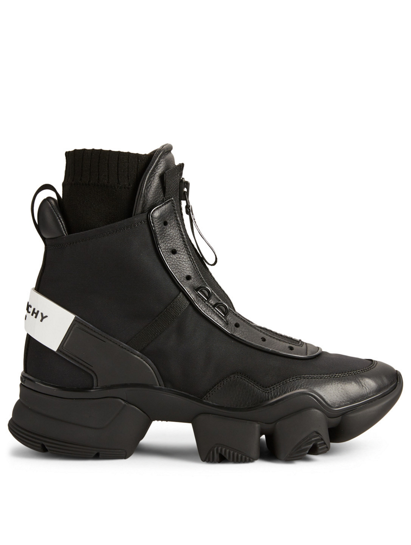 GIVENCHY Jaw Leather And Nylon High-Top Sneakers | Holt Renfrew Canada