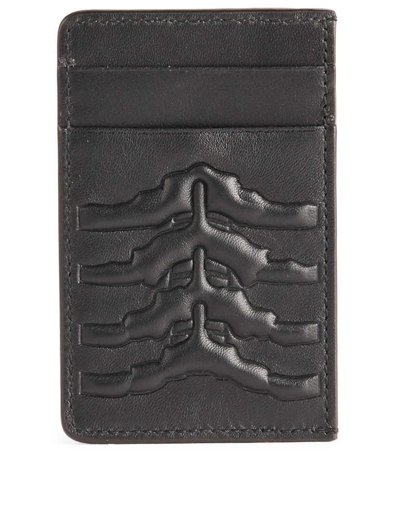 ALEXANDER MCQUEEN Ribcage Leather Card Holder | Holt Renfrew Canada