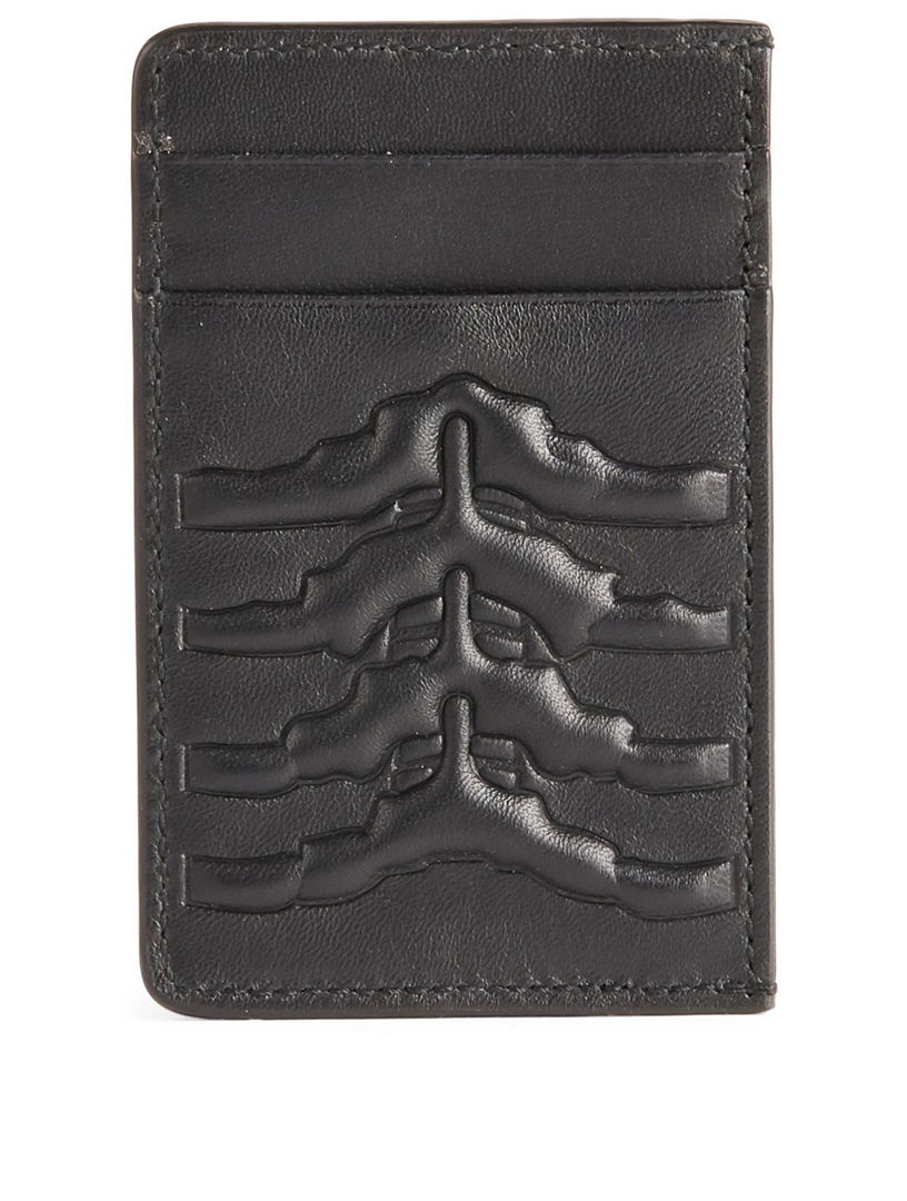 ALEXANDER MCQUEEN Ribcage Leather Card Holder Holt Renfrew Canada