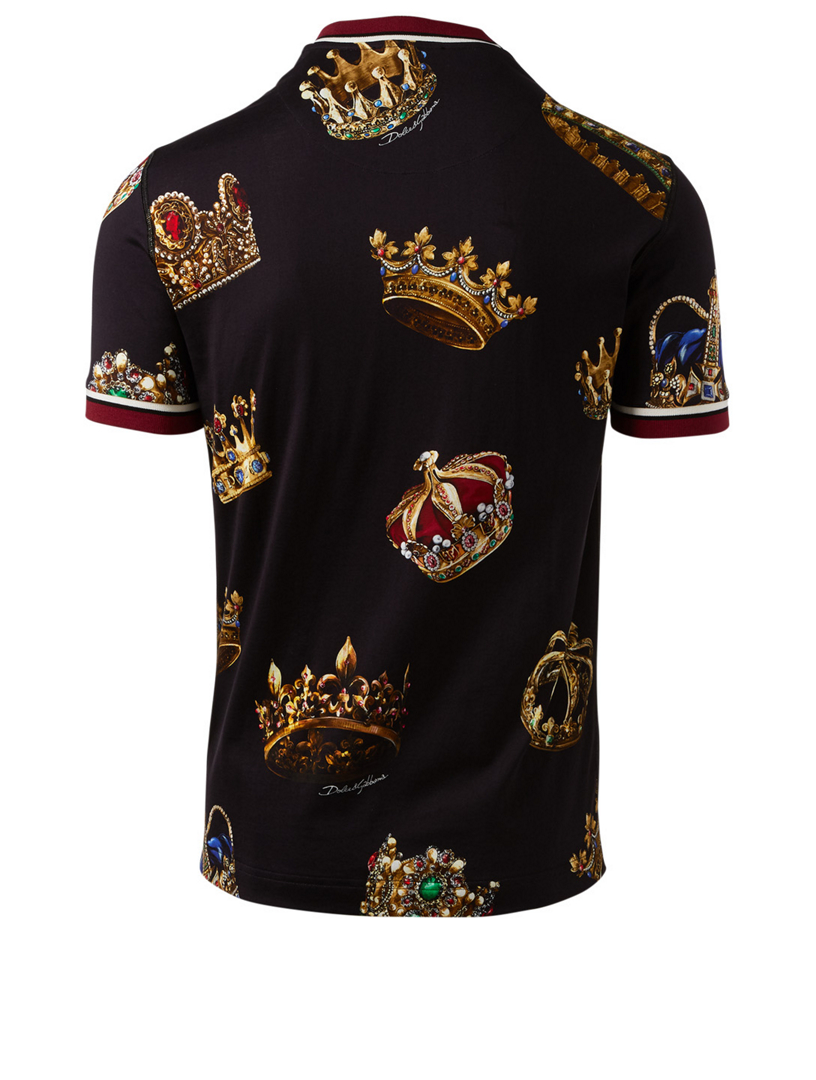 DOLCE & GABBANA T-Shirt In Crown Print | Holt Renfrew