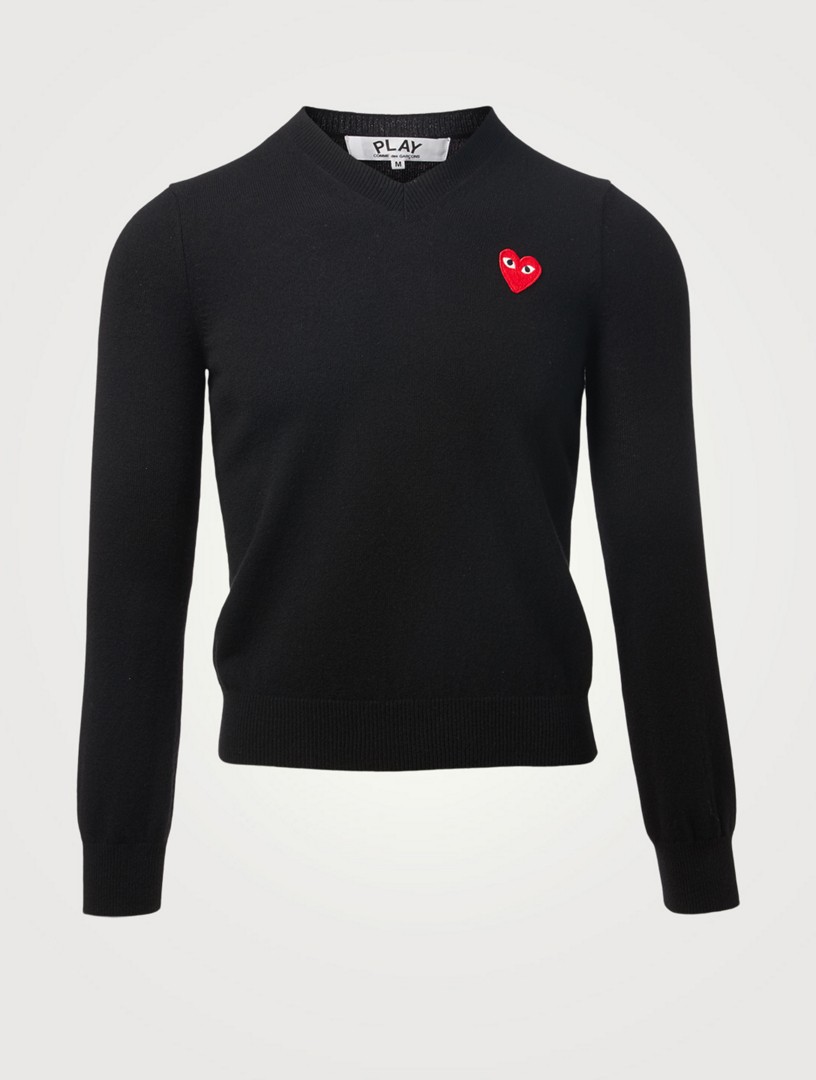 comme des garcons v neck sweater