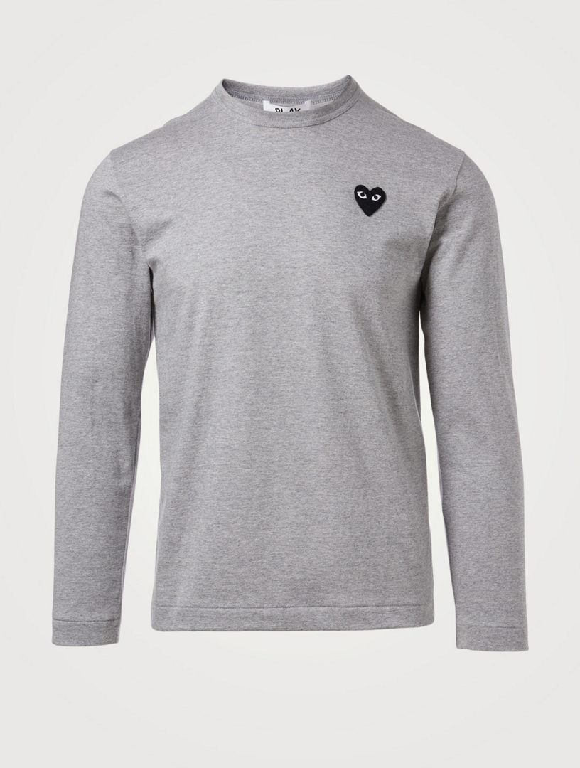 comme des garcons play grey long sleeve