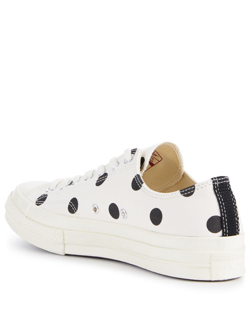 polka dot comme des garcons converse low