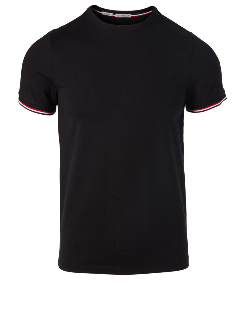 MONCLER T-Shirt With Stripe Trim | Holt Renfrew Canada