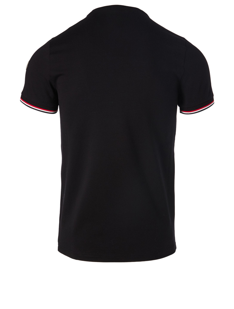 MONCLER T-Shirt With Stripe Trim | Holt Renfrew Canada