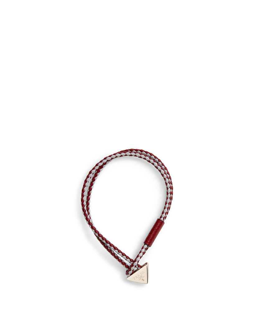 PRADA Braided Leather Bracelet | Holt Renfrew Canada