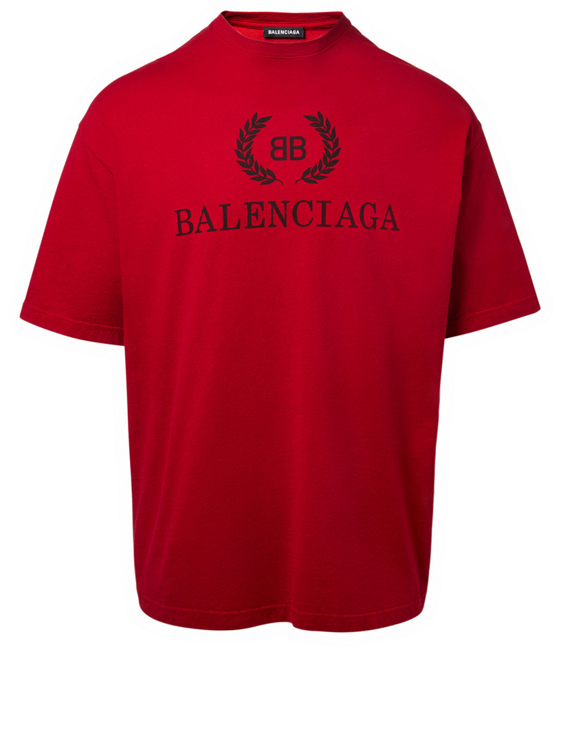 t shirt balenciaga rouge