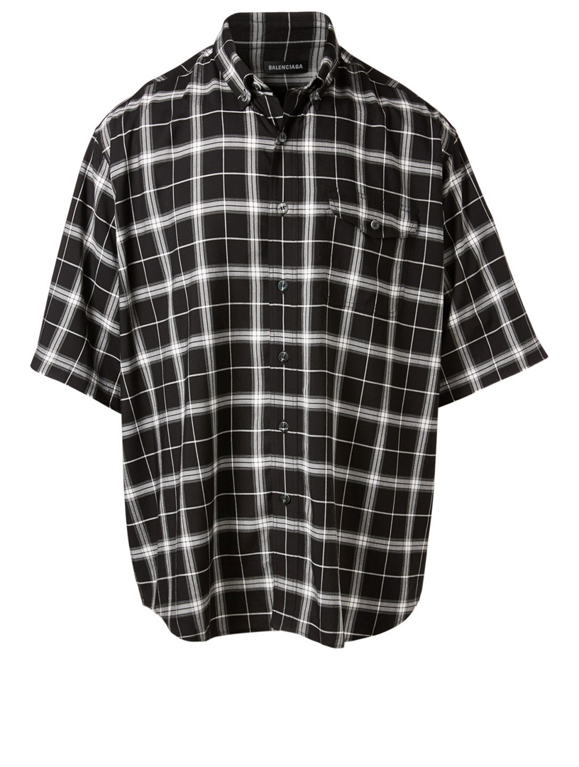 balenciaga button down shirt