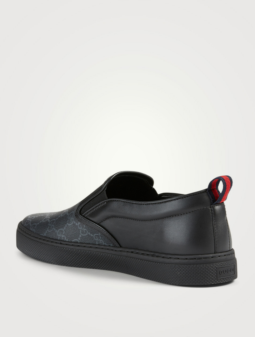 gucci black slip on sneaker